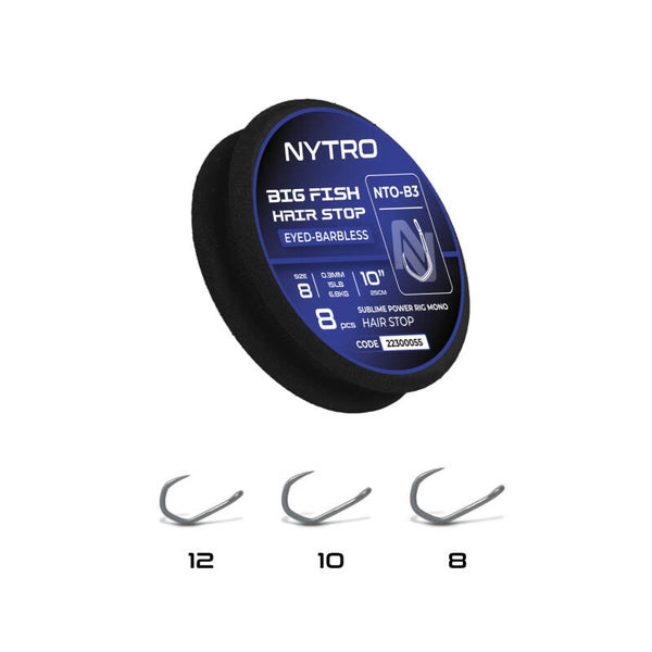 NYTRO BARBLESS BIG FISH HAIR-STOP READY TIED RIGS