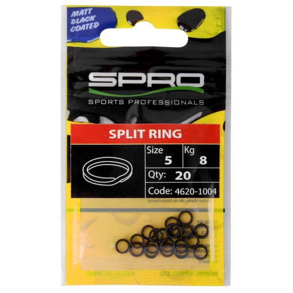MATTE BLACK SPLIT RING #4.5