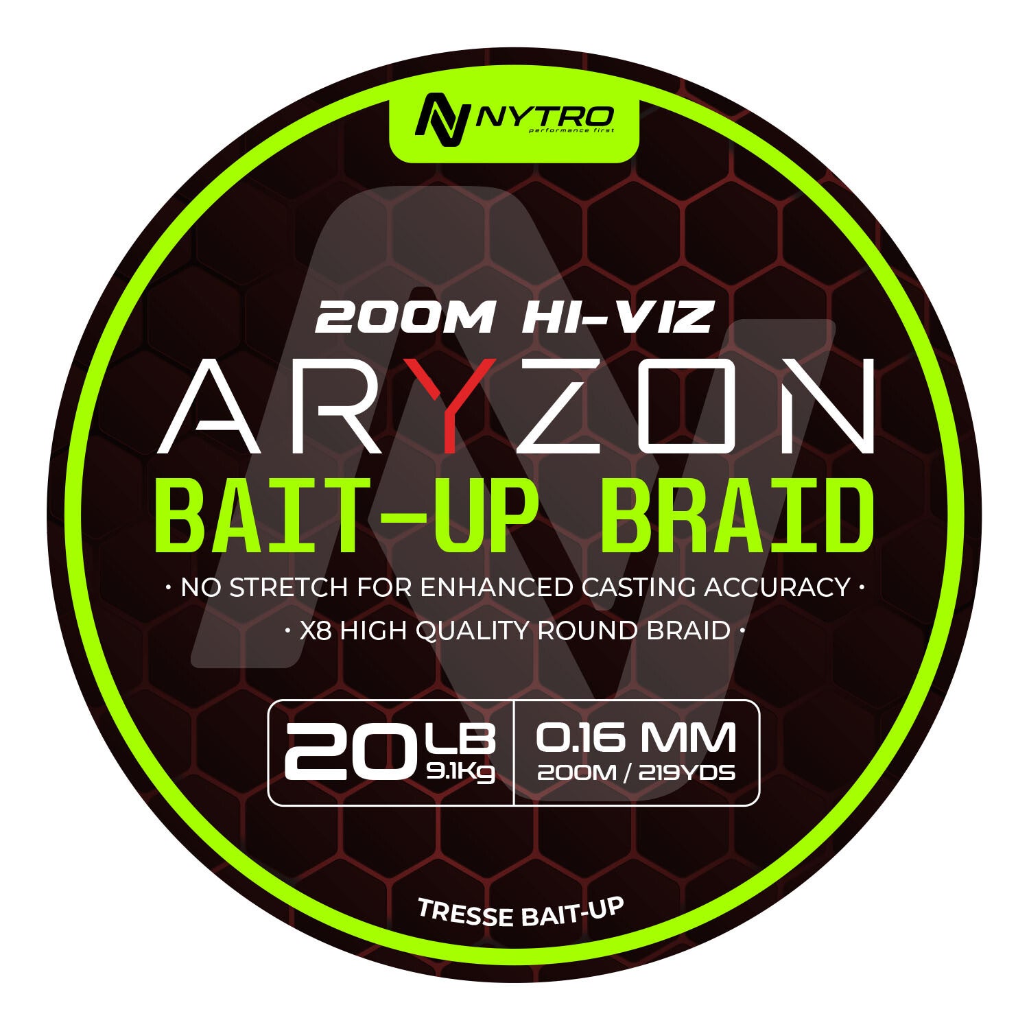 NYTRO ARYZON HIVIZ BAIT-UP BRAID