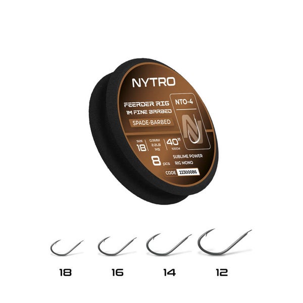 NYTRO NTO4 FINE FEEDER READY TIED RIGS