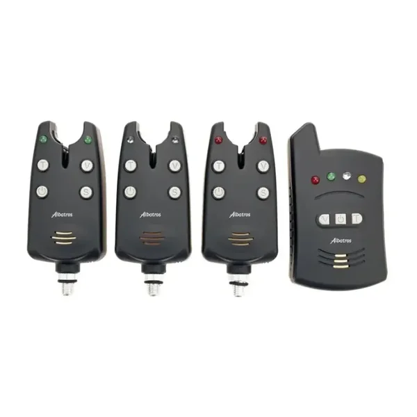 Albatros Cyprihunt Soft Touch 3+1 Bite Alarm - complete set beetmelders met draadloze ontvanger