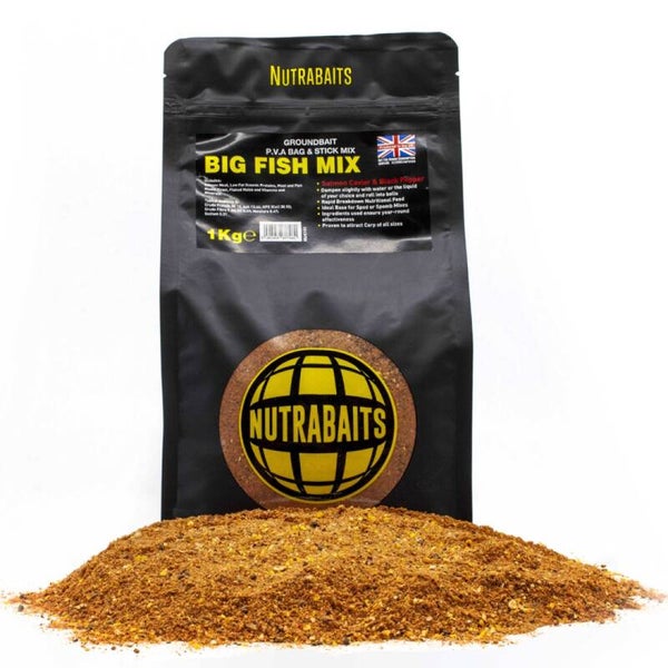 Nutrabaits Big Fish Mix Carpet Feed (Salmon, Caviar & Black Pepper) New & Improved Bag Mix