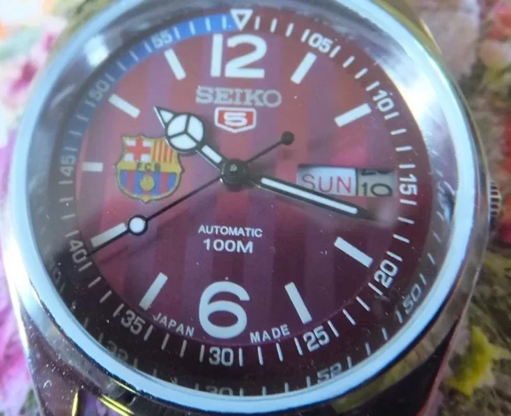 Seiko Two Tone "FC Barcelona" Dial mm Automatic