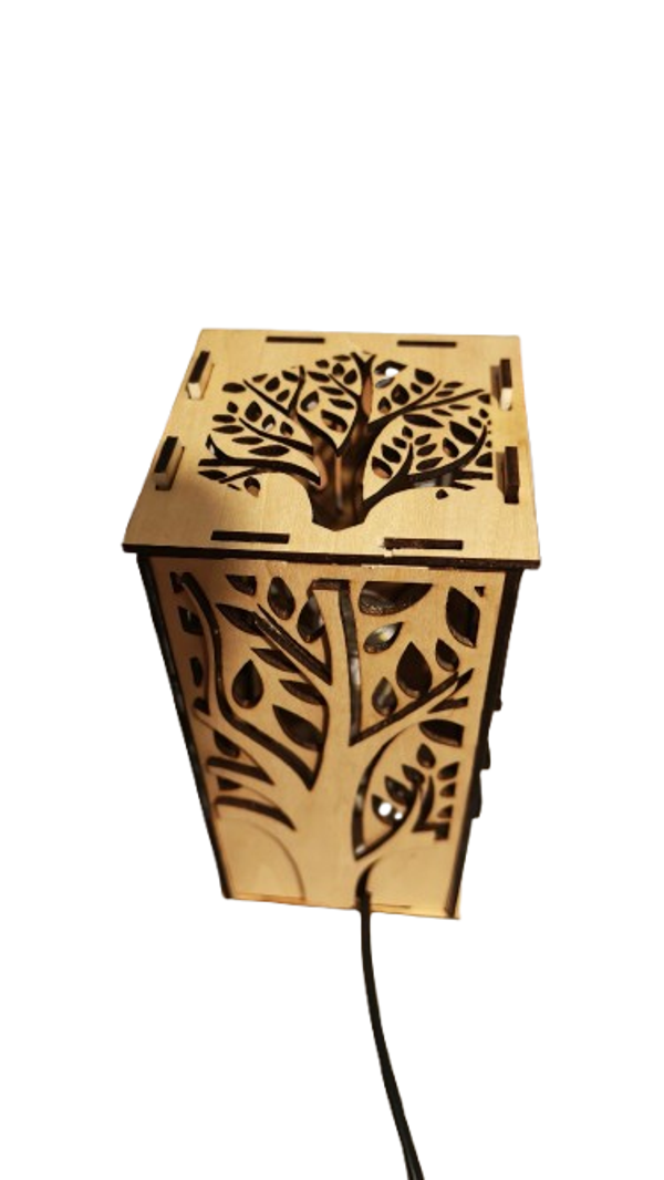 Lampe arbre de vie en bois