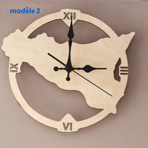 horloge bois artisanale