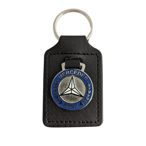 Portachiavi mercedes artigianale in pelle