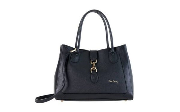 Borsa in vera pelle con doppio manico e tracolla Pierre Cardin - 55086
