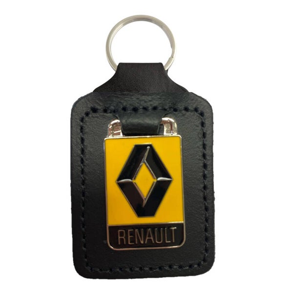 Portachiavi renault artigianale in pelle