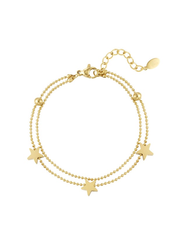Dubbele armband sterretjes