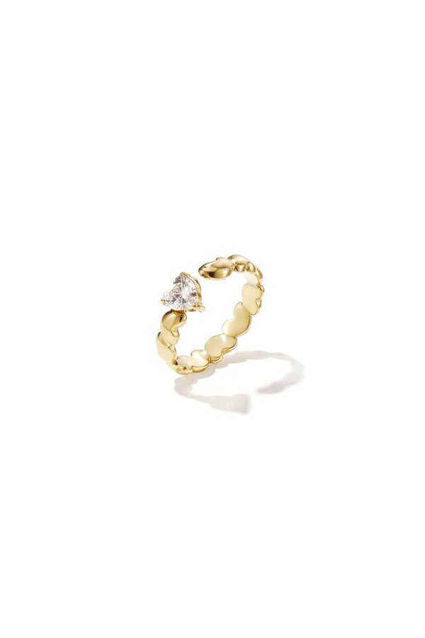 Ring met afwisselende harten