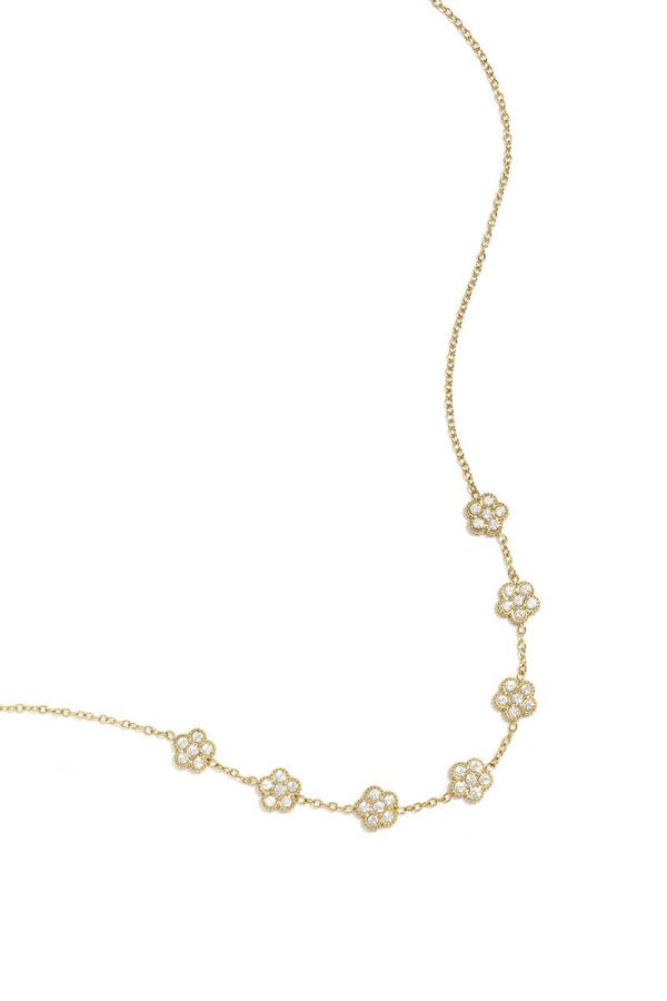 Ketting belegde bloemen