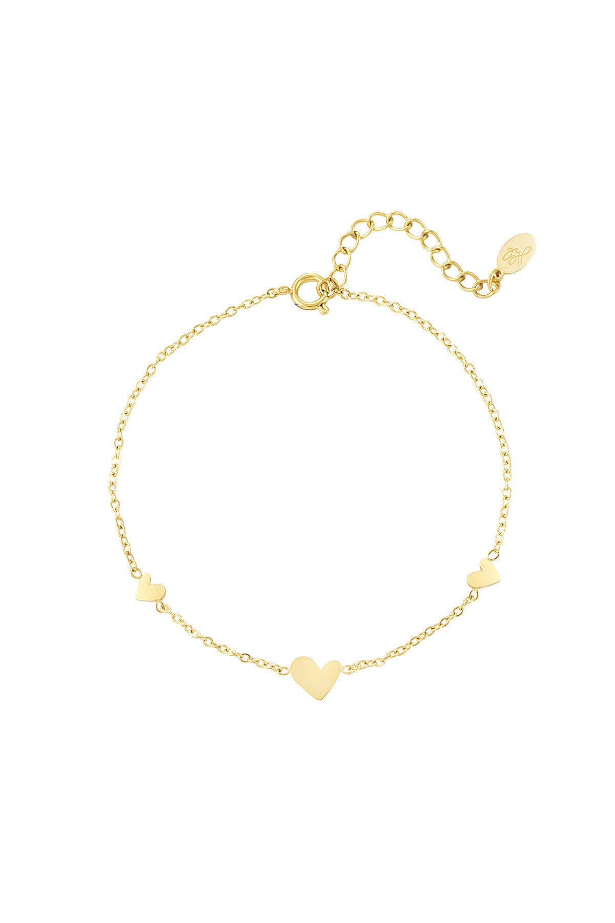 Klassieke armband met hartjes