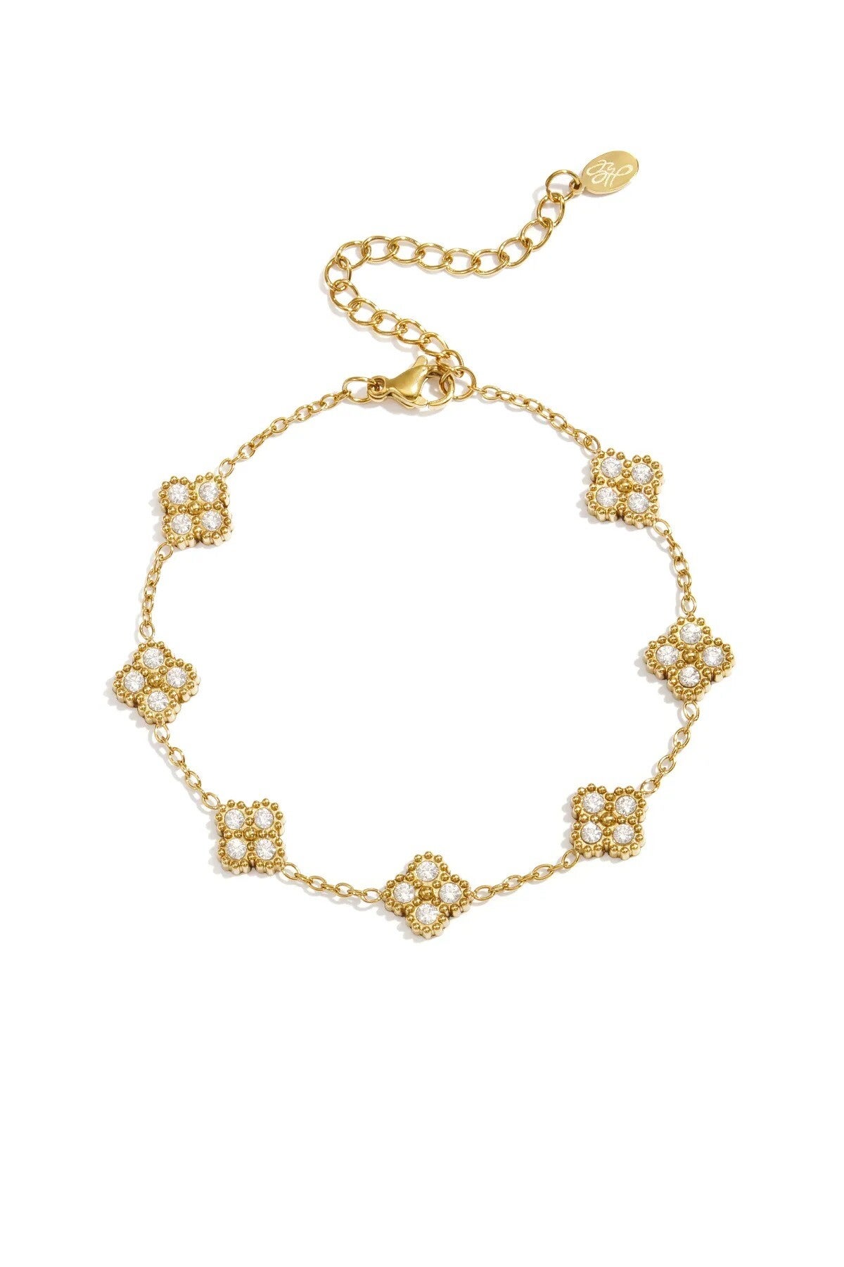 Armband belegde bloemen