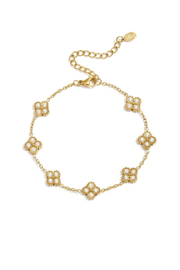Armband belegde bloemen