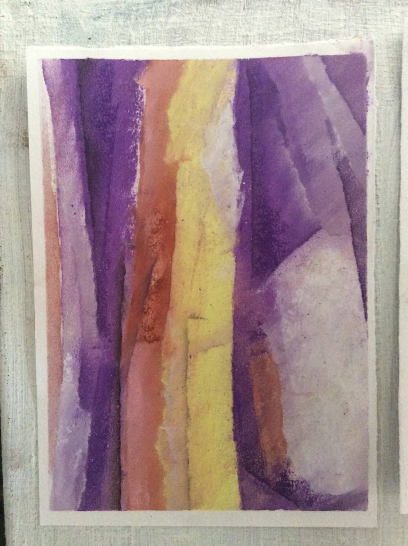 Pastelkrijt tekening - Abstract RvA