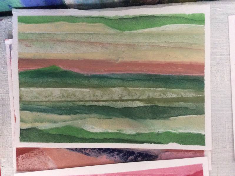 Pastelkrijt tekening - Abstract RvA