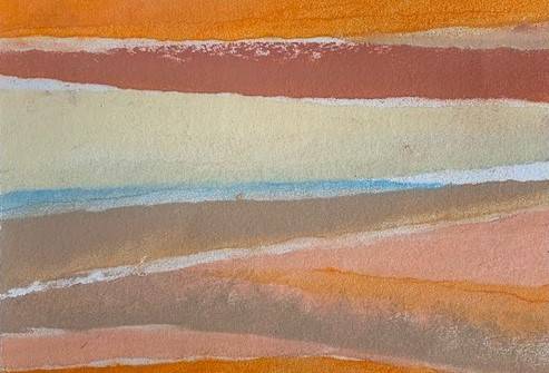 Pastelkrijt tekening - Abstract RvA