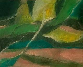 Pastelkrijt tekening - abstract RvA