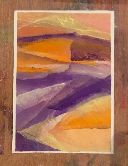 Pastelkrijt tekening abstract - RvA