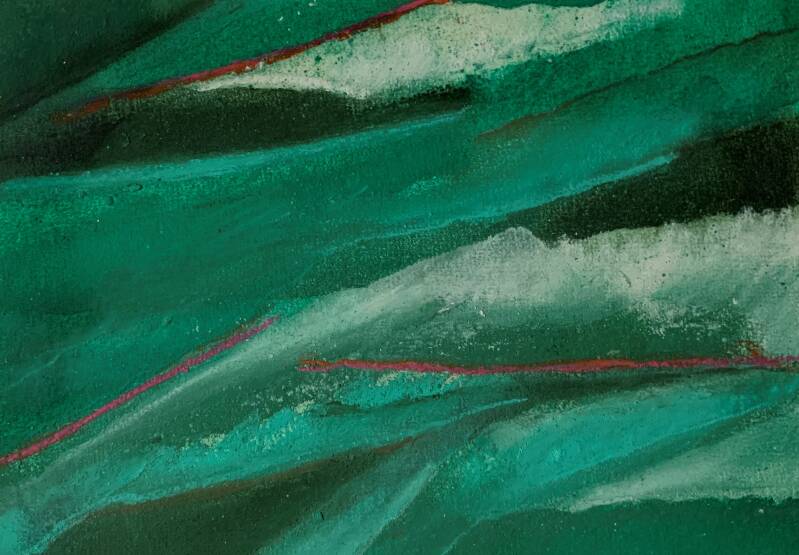 pastelkrijt - tekening - papier - 