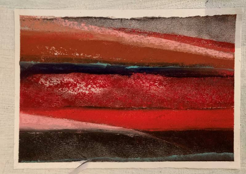 Pastelkrijt - abstract - 2019