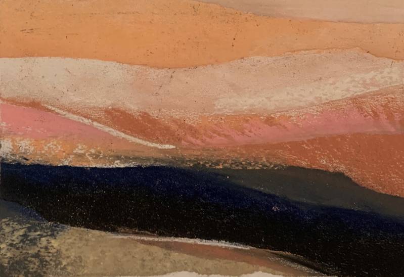 Pastelkrijt tekening - Abstract RvA