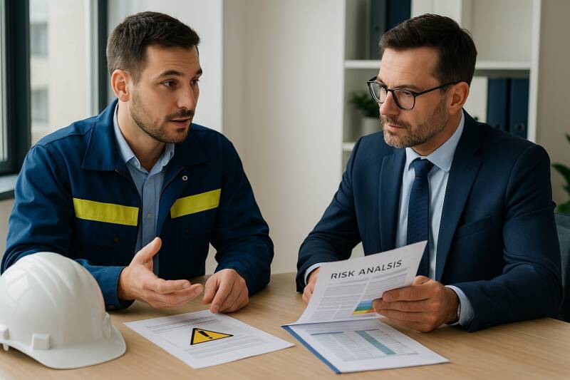 Preventix veiligheidsconsultant voert veiligheidsscan uit