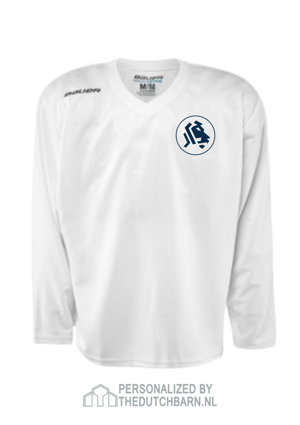 Bedrukking Practice jersey wit