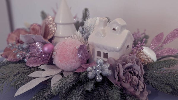 Rosa Winterarrangement