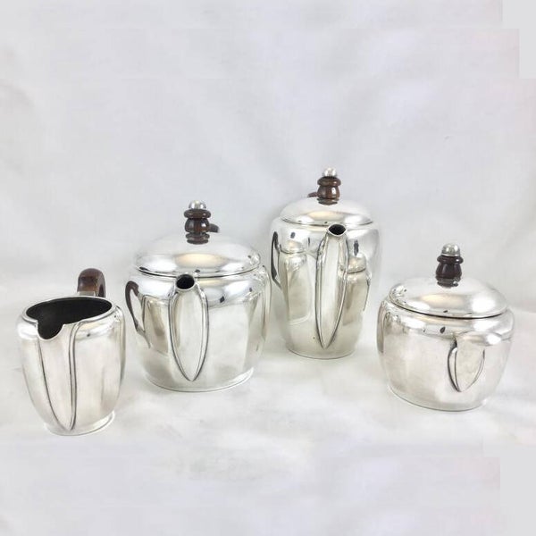 Art Deco Service, Wolfers, Brussels, Sterling Silver