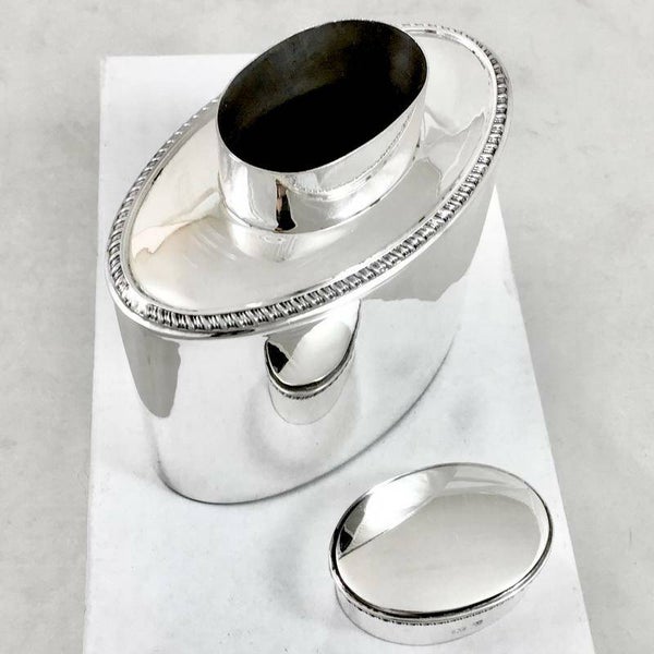 Tea Caddy, Sterling Silver, Birmingham 1920