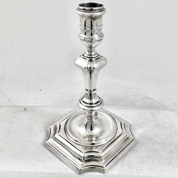 George I Candlestick, London 1724, James Gould, Sterling Silver