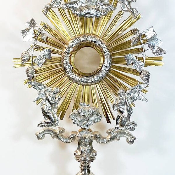 Colossal monstrance, middle 19th century, Bruges