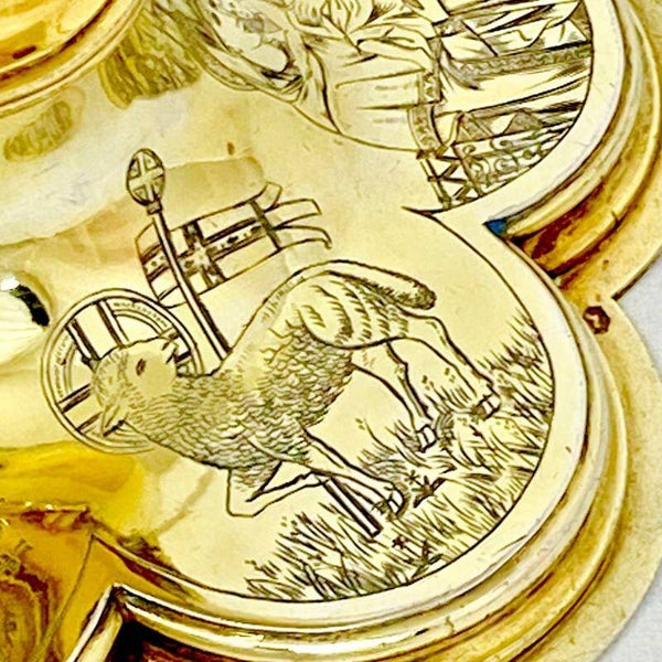 Neo-gothic ciborium, Holland XIXth Century, vermeil and sterling silver