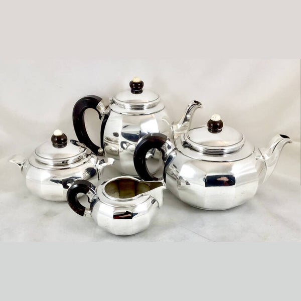 Art Deco coffee service, Brussels 1925-1935, sterling silver