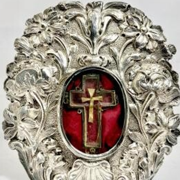 Osculatory reliquary, 1630-1650, France or Flanders, silver & crystal