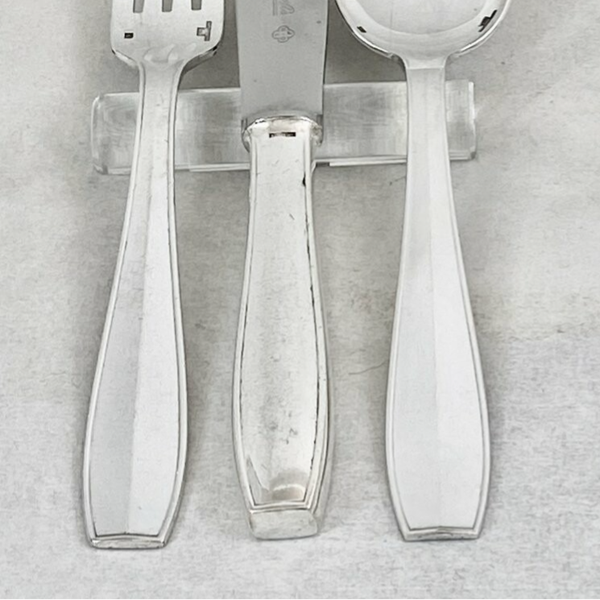 Christofle "Atlas" collection, Art Deco, drawn by Luc Lanel, circa 1930