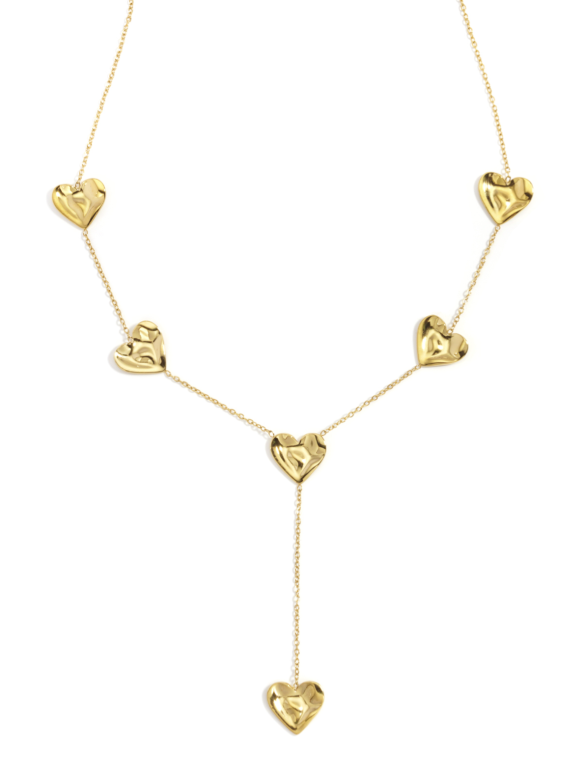 Hartjes ketting goud