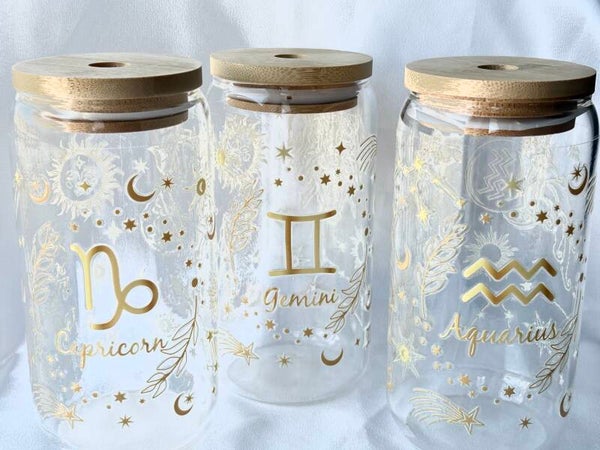 Glass Zodiac Tumblers