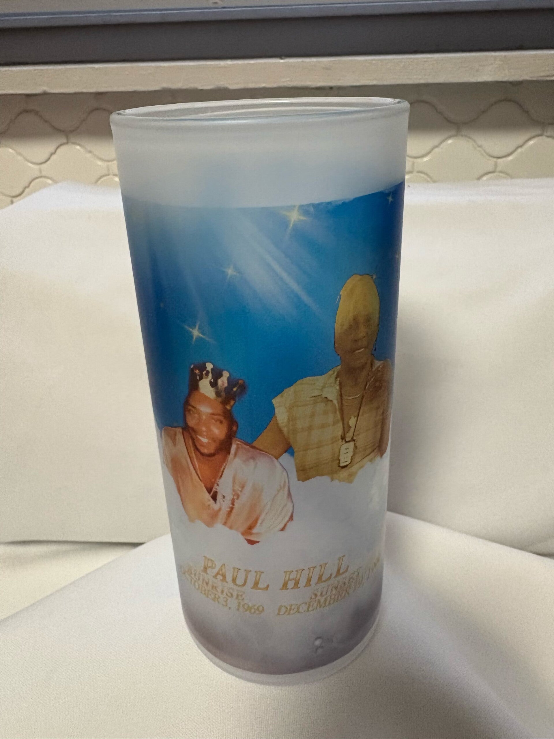 Personalized Frosted Glass Tumbler