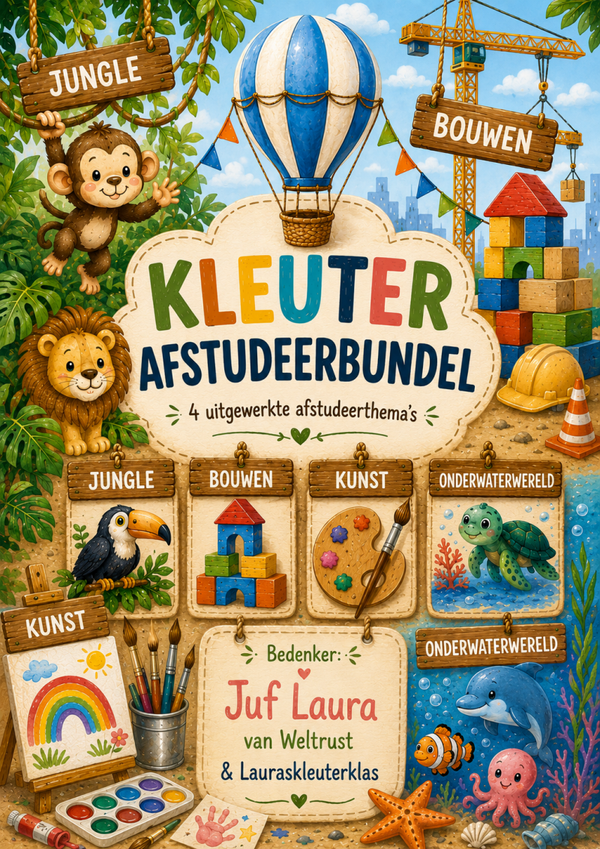 Afstudeerbundel laatste kleuterklas.