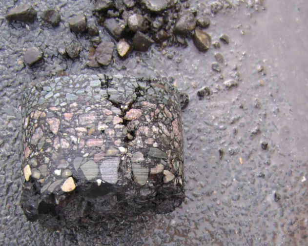 asfaltkern asfaltonderzoek PAK mareker en opbouw