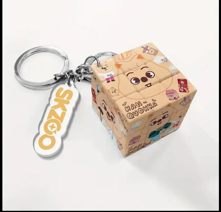 StrayKids Rubiks Kube Keyring
