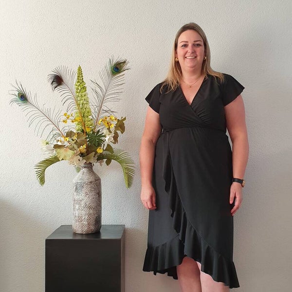 Zwarte Jurk met Franjes Melissa