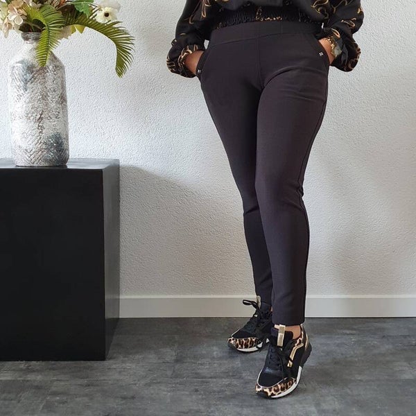 Stretch Broek Zwart