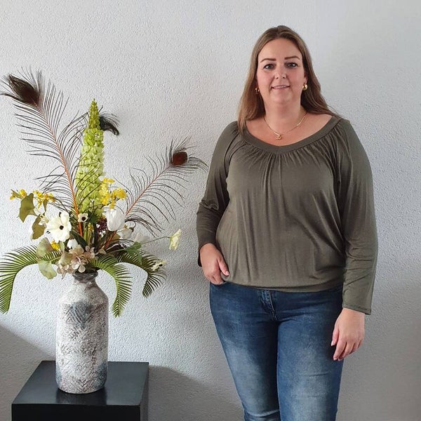 Plus Size Top Groen