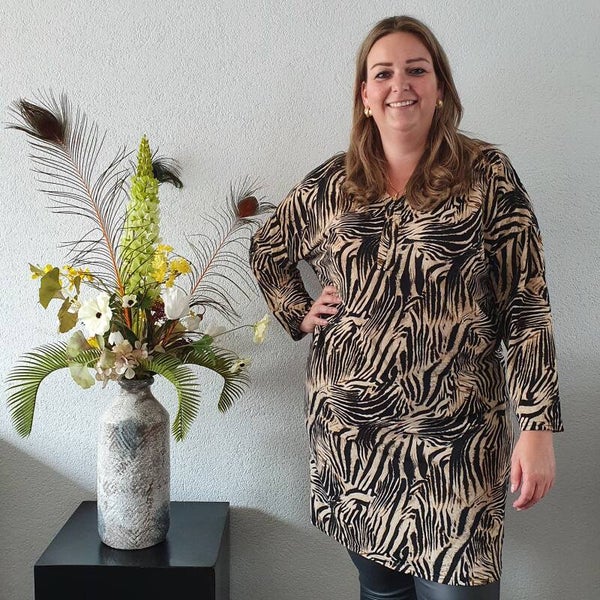 Tuniek/Jurk Tijgerprint incl. Riem