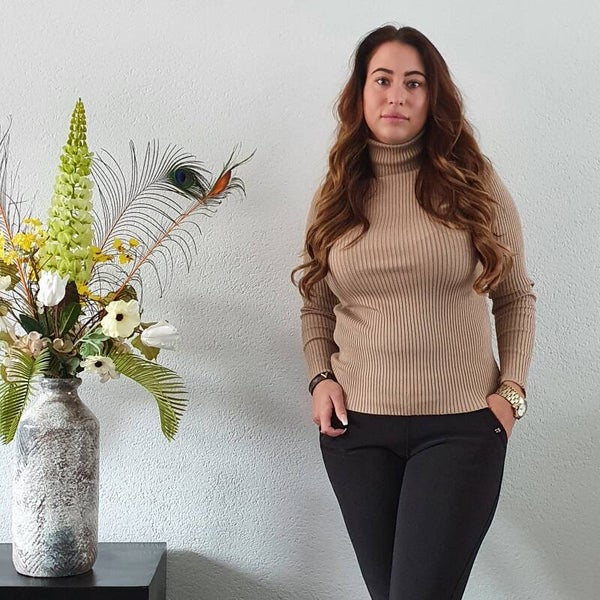 Koltrui Camel met Rib-Patroon