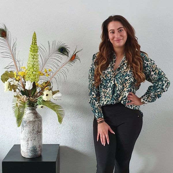 Blouse Groene Luipaardprint