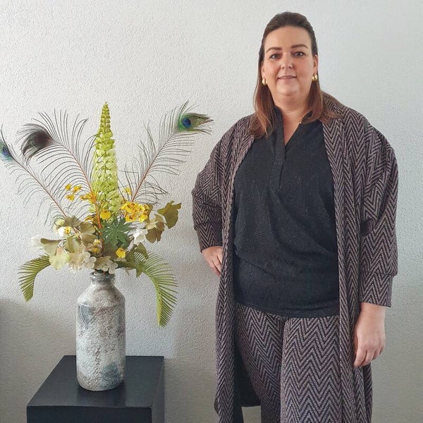 Twinset: Flairpants en Lang Vest